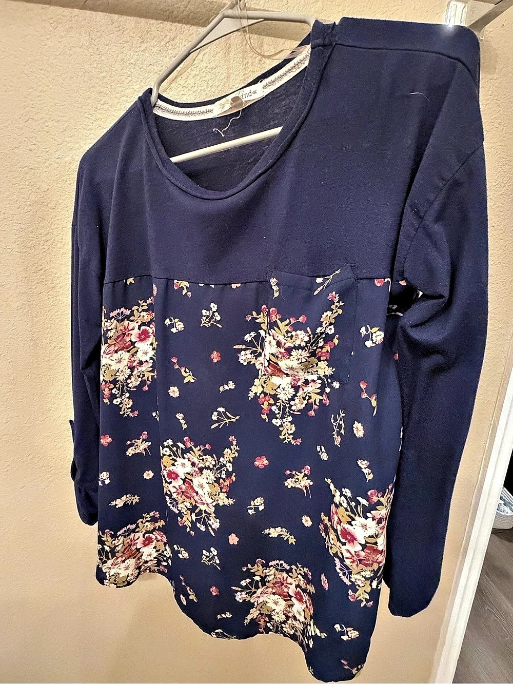 Rewind Floral Long Sleeve Top Size Medium
